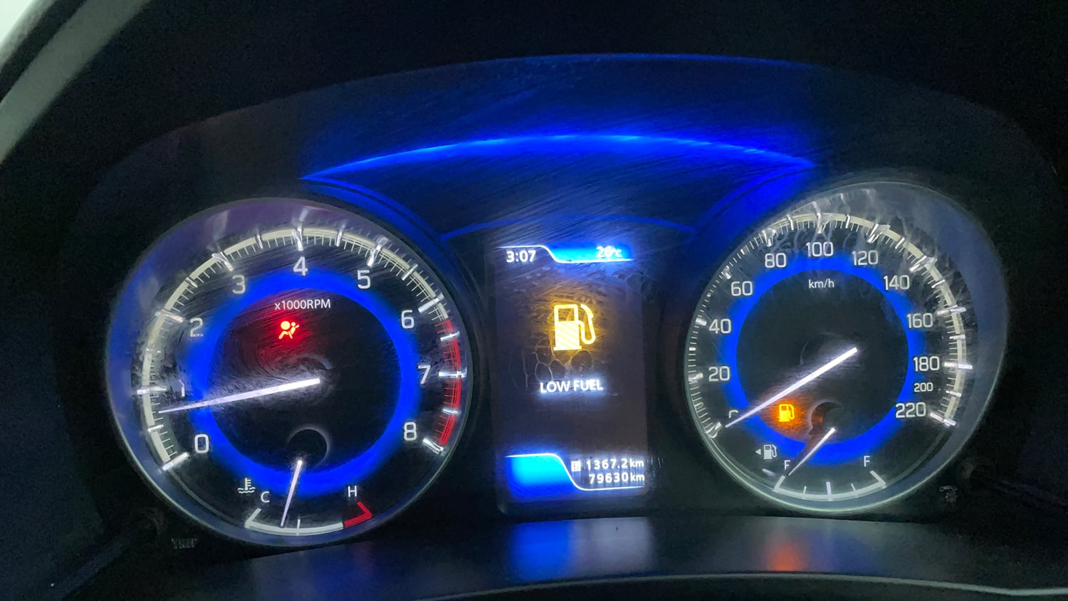 Used 2016 Maruti Suzuki Baleno Zeta 1.2 Petrol Manual interior CLUSTERMETER VIEW