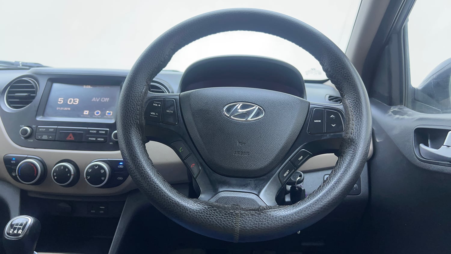 Used 2018 Hyundai Grand i10 Sportz 1.2 Kappa VTVT Petrol Manual interior STEERING VIEW