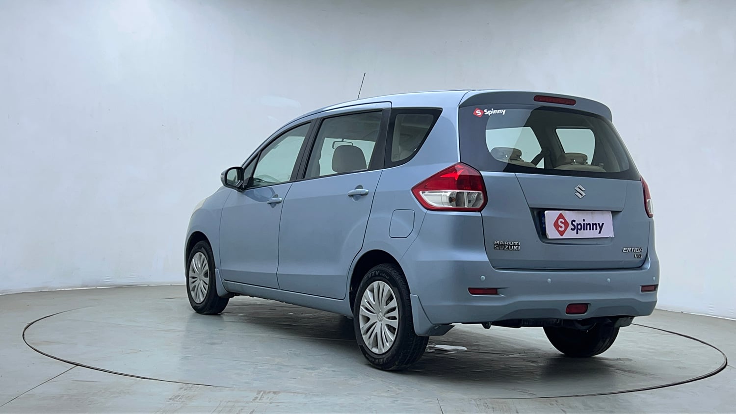 Used 2013 Maruti Suzuki Ertiga Vxi Petrol Manual exterior LEFT REAR CORNER VIEW