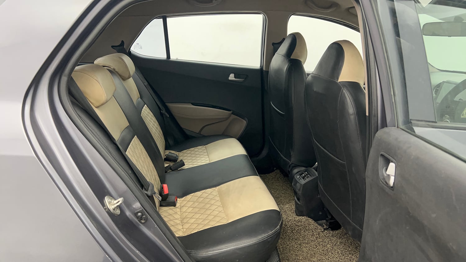 Used 2013 Hyundai Grand i10 Asta 1.2 Kappa VTVT Petrol Manual interior RIGHT SIDE REAR DOOR CABIN VIEW