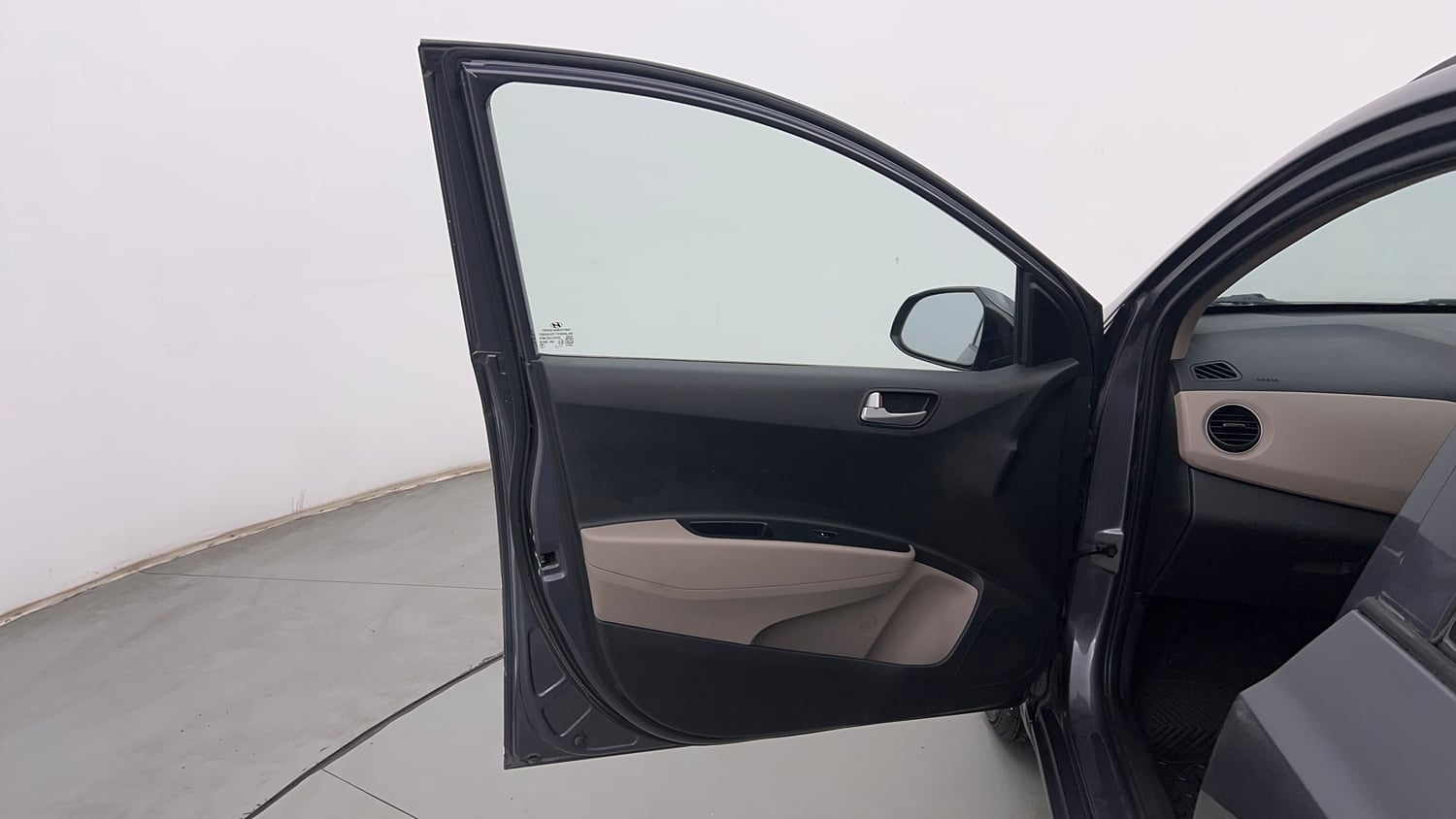 Used 2018 Hyundai Grand i10 Sportz 1.2 Kappa VTVT Petrol Manual interior LEFT FRONT DOOR OPEN VIEW