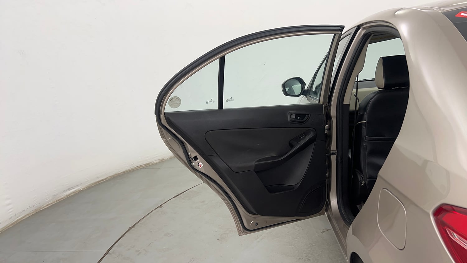 Used 2014 Tata Zest XMS Petrol Petrol Manual interior LEFT REAR DOOR OPEN VIEW