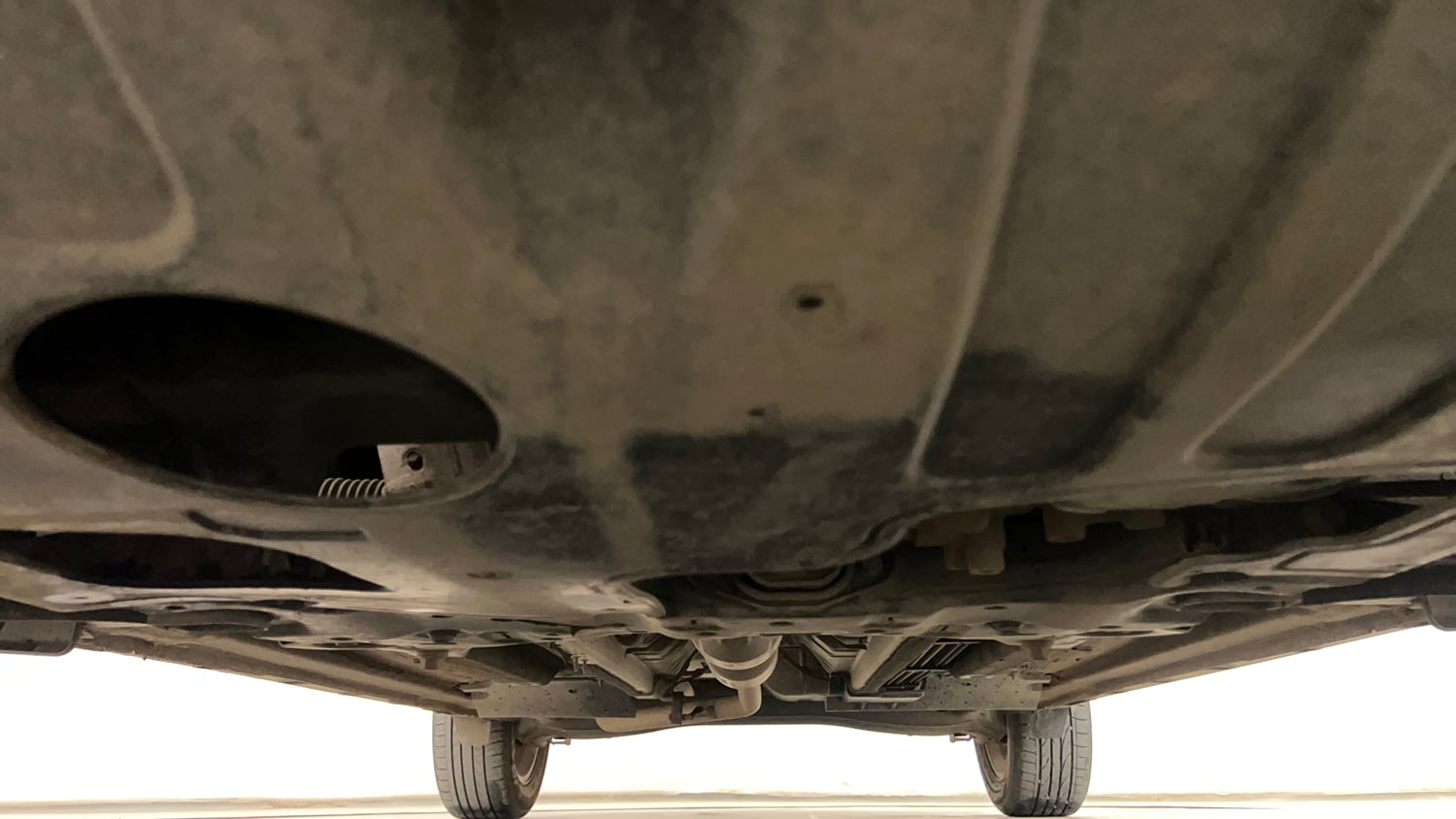 Used 2022 kia Seltos HTX 1.5 IVT Petrol Automatic extra FRONT LEFT UNDERBODY VIEW