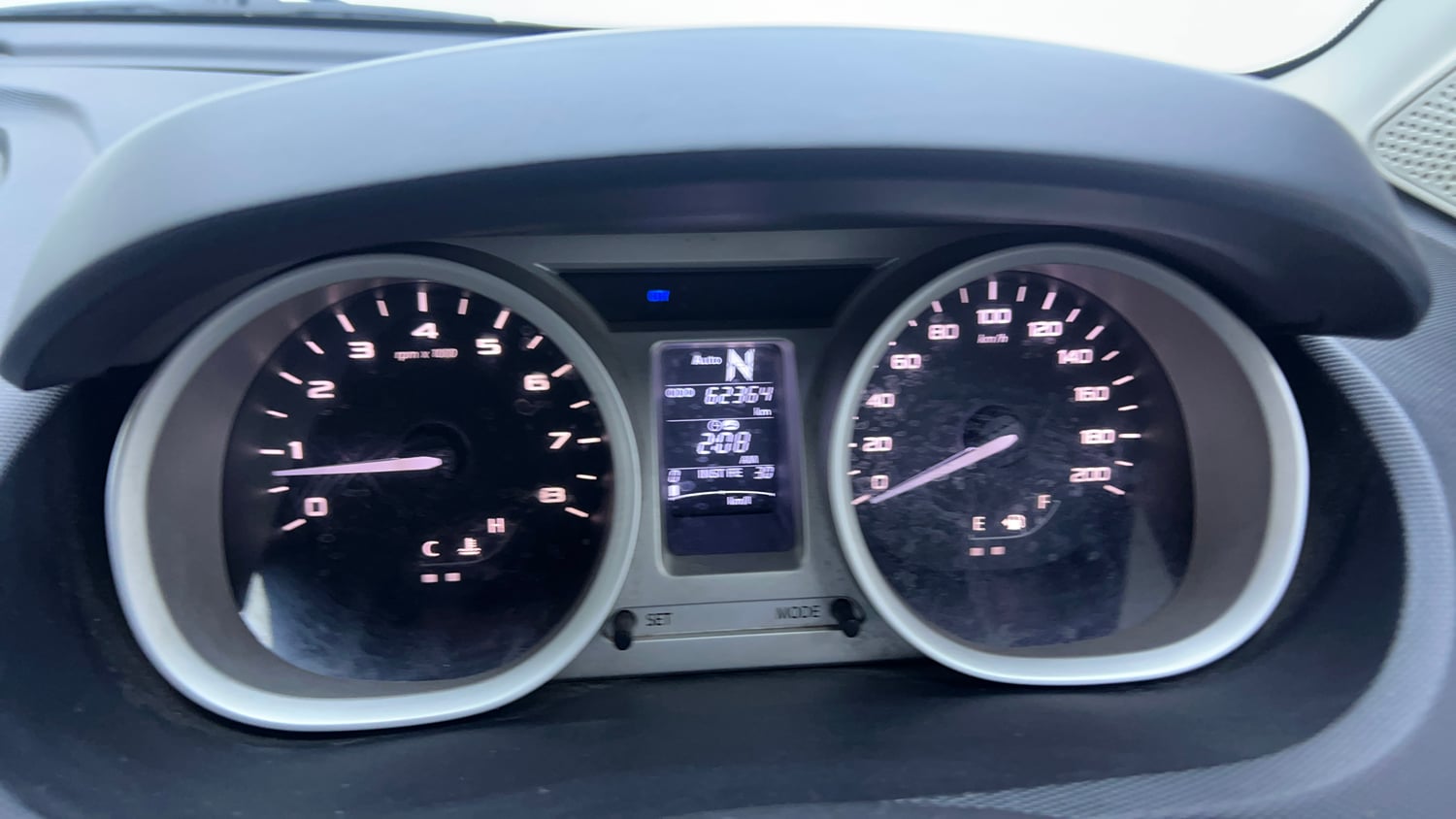 Used 2018 Tata Tiago Revotron XZA Petrol Automatic interior CLUSTERMETER VIEW