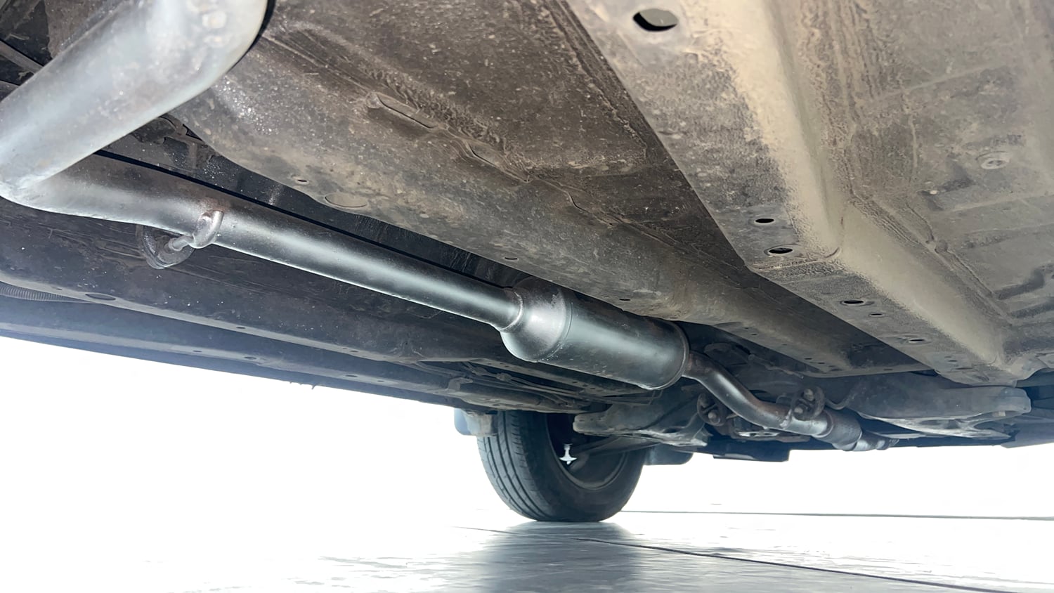 Used 2024 Tata Nexon Creative Plus 1.2 Revotron Petrol 7DCA Petrol Automatic extra REAR RIGHT UNDERBODY VIEW
