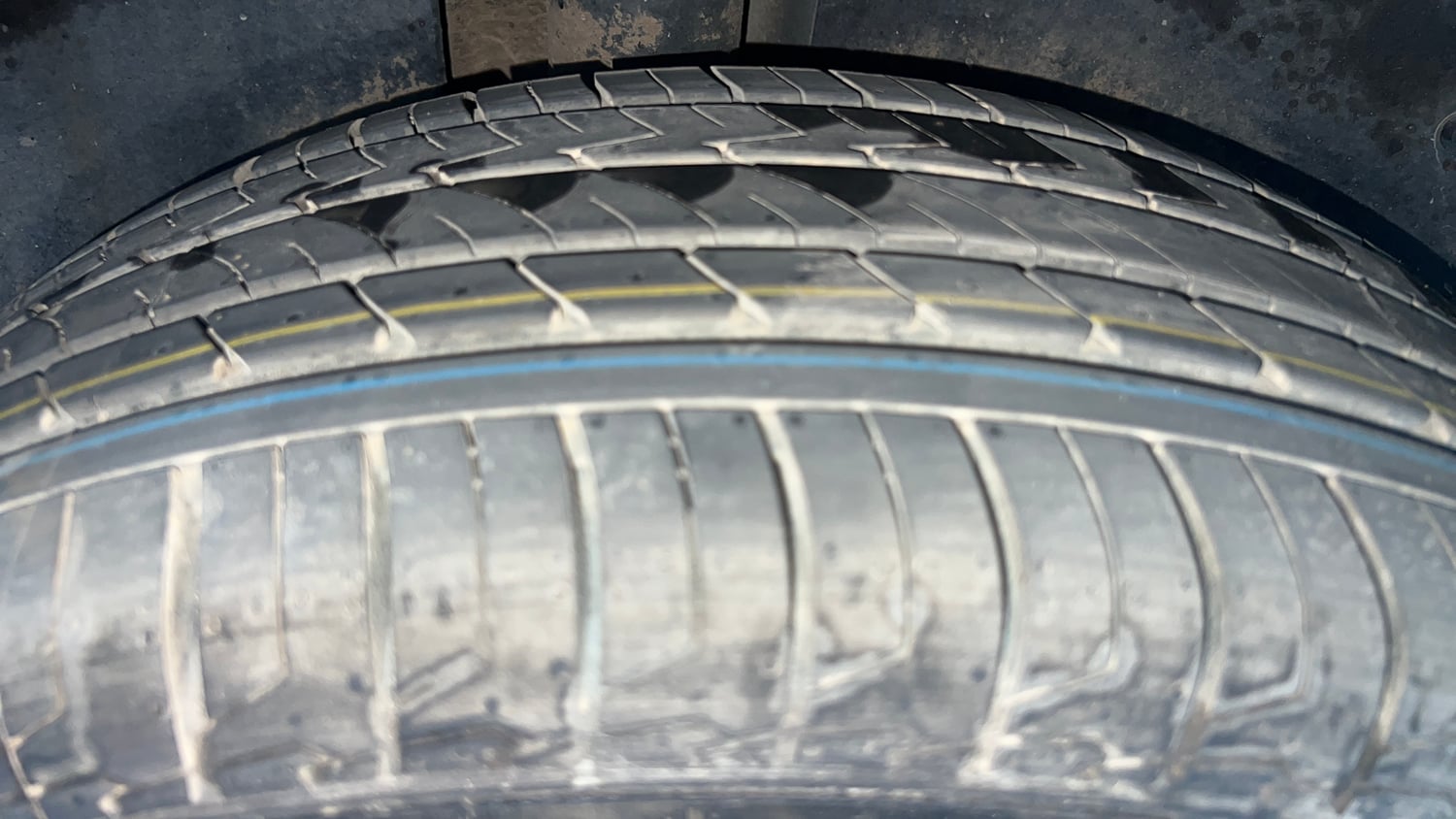 Used 2021 MG Motors Hector Sharp 1.5 DCT Petrol Petrol Automatic tyres RIGHT REAR TYRE TREAD VIEW