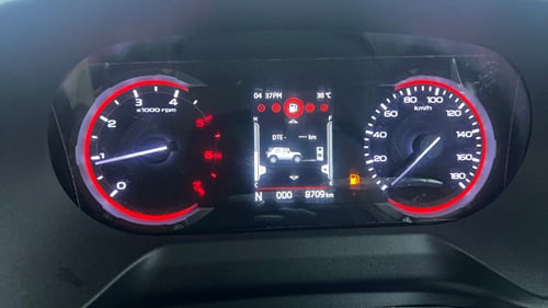 Used 2024 Mahindra Thar Roxx MX5 Diesel MT 2WD Diesel Manual interior CLUSTERMETER VIEW