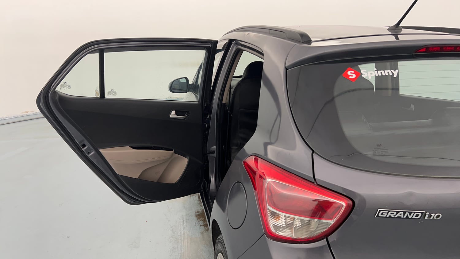Used 2015 Hyundai Grand i10 Sportz 1.2 Kappa VTVT Petrol Manual interior LEFT REAR DOOR OPEN VIEW
