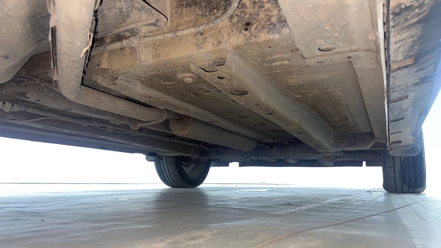 Used 2023 Tata Punch Creative AMT Petrol Automatic extra REAR RIGHT UNDERBODY VIEW
