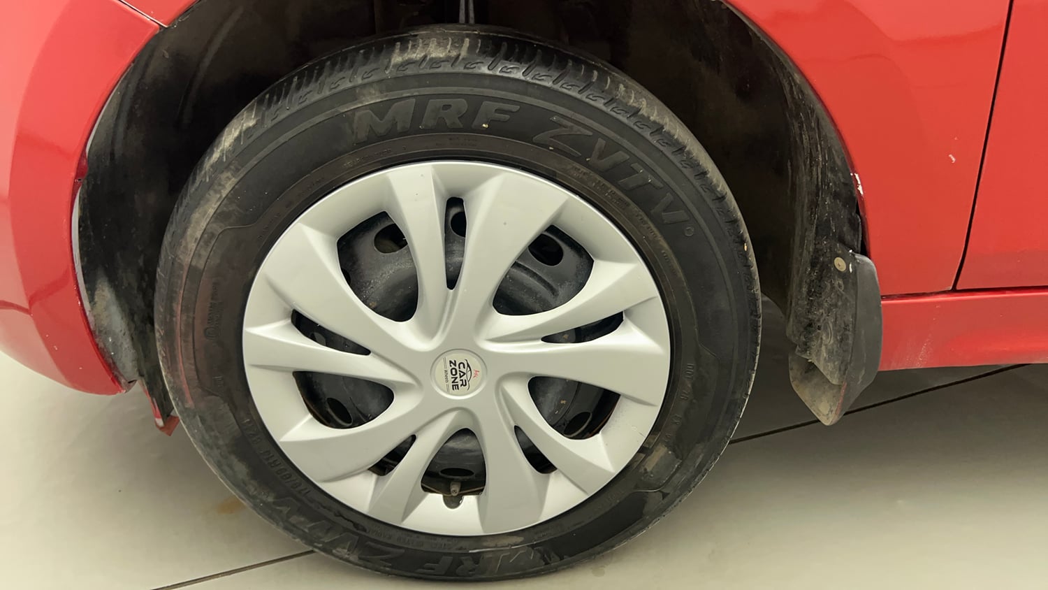 Used 2017 Tata Tiago Revotron XTA Petrol Automatic tyres LEFT FRONT TYRE RIM VIEW