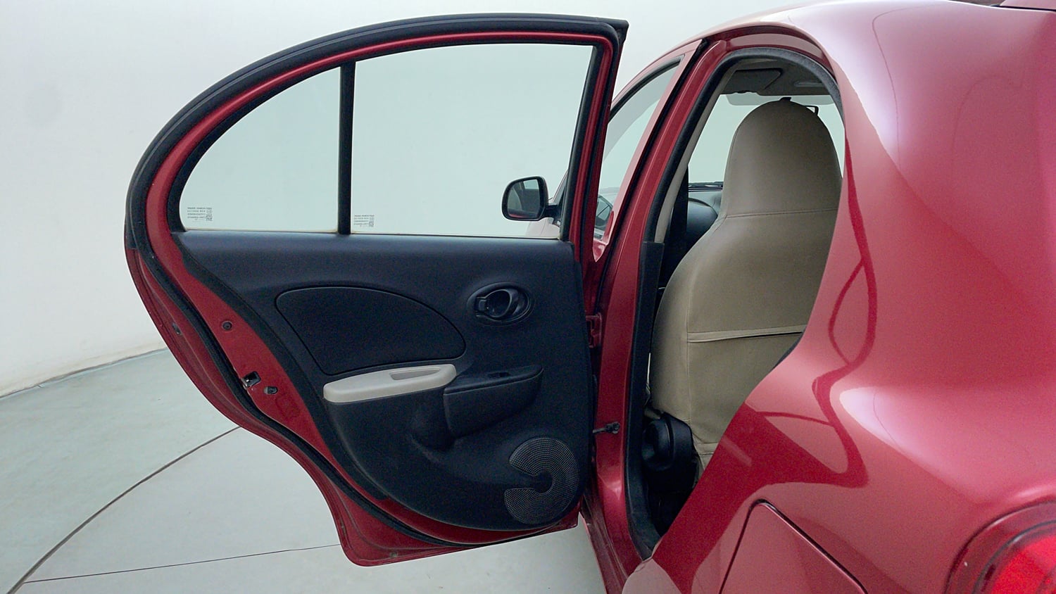 Used 2016 Nissan Micra Active XV Petrol Manual interior LEFT REAR DOOR OPEN VIEW