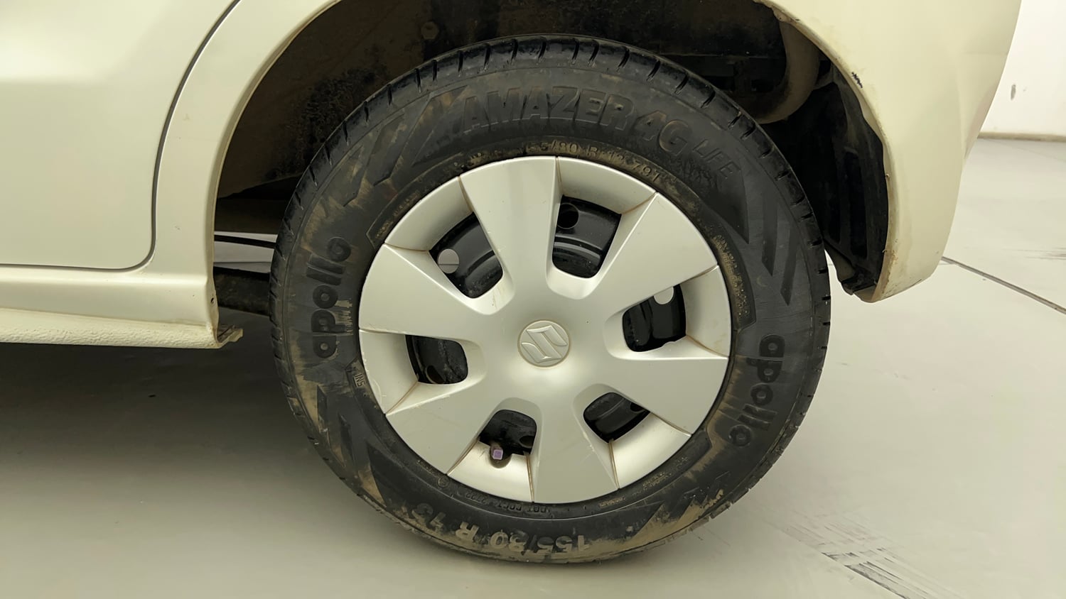 Used 2012 Maruti Suzuki A-Star Vxi Petrol Manual tyres LEFT REAR TYRE RIM VIEW