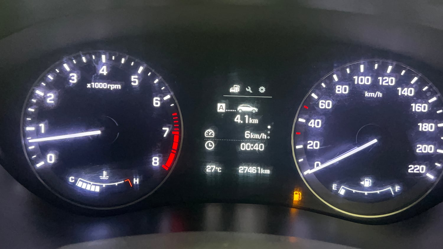 Used 2017 Hyundai Elite i20 Asta 1.2 (O) Petrol Manual interior CLUSTERMETER VIEW