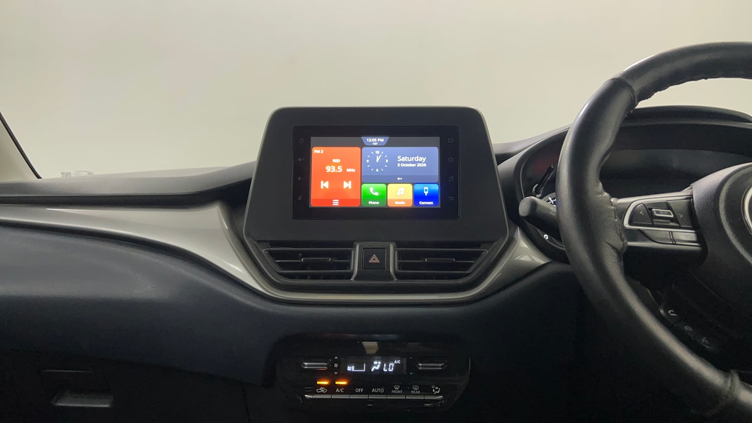 Used 2025 Maruti Suzuki Baleno Delta AGS Petrol Automatic interior MUSIC SYSTEM & AC CONTROL VIEW
