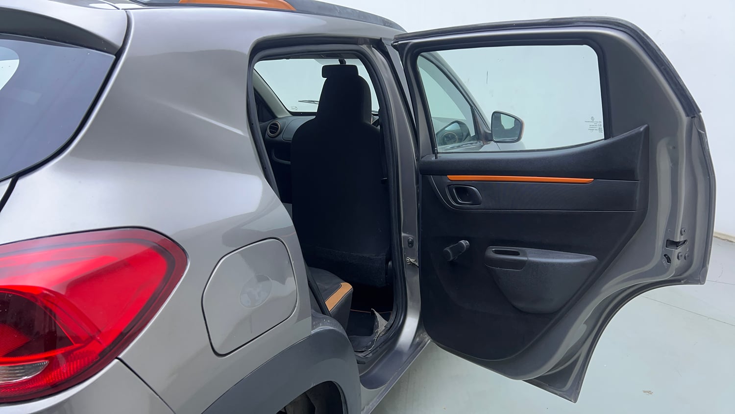 Used 2018 Renault Kwid CLIMBER 1.0 Petrol Manual interior RIGHT REAR DOOR OPEN VIEW