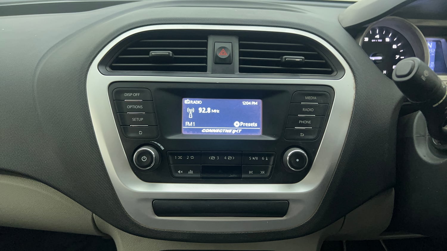 Used 2017 Tata Tiago Revotron XTA Petrol Automatic interior MUSIC SYSTEM & AC CONTROL VIEW