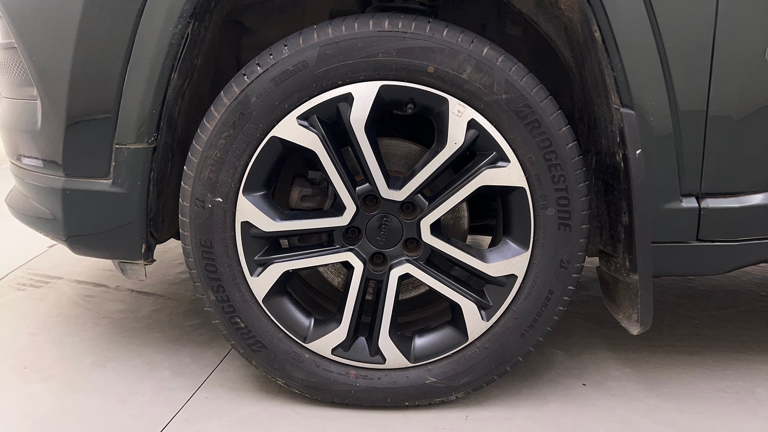 Used 2021 Jeep Compass Model S (O) 2.0 Diesel Diesel Manual tyres LEFT FRONT TYRE RIM VIEW