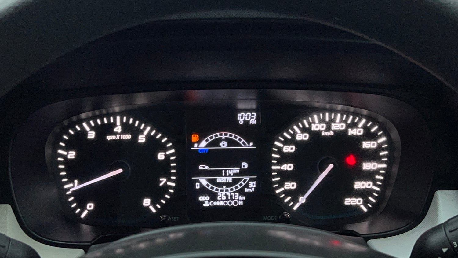 Used 2023 Tata Punch Pure MT Petrol Manual interior CLUSTERMETER VIEW
