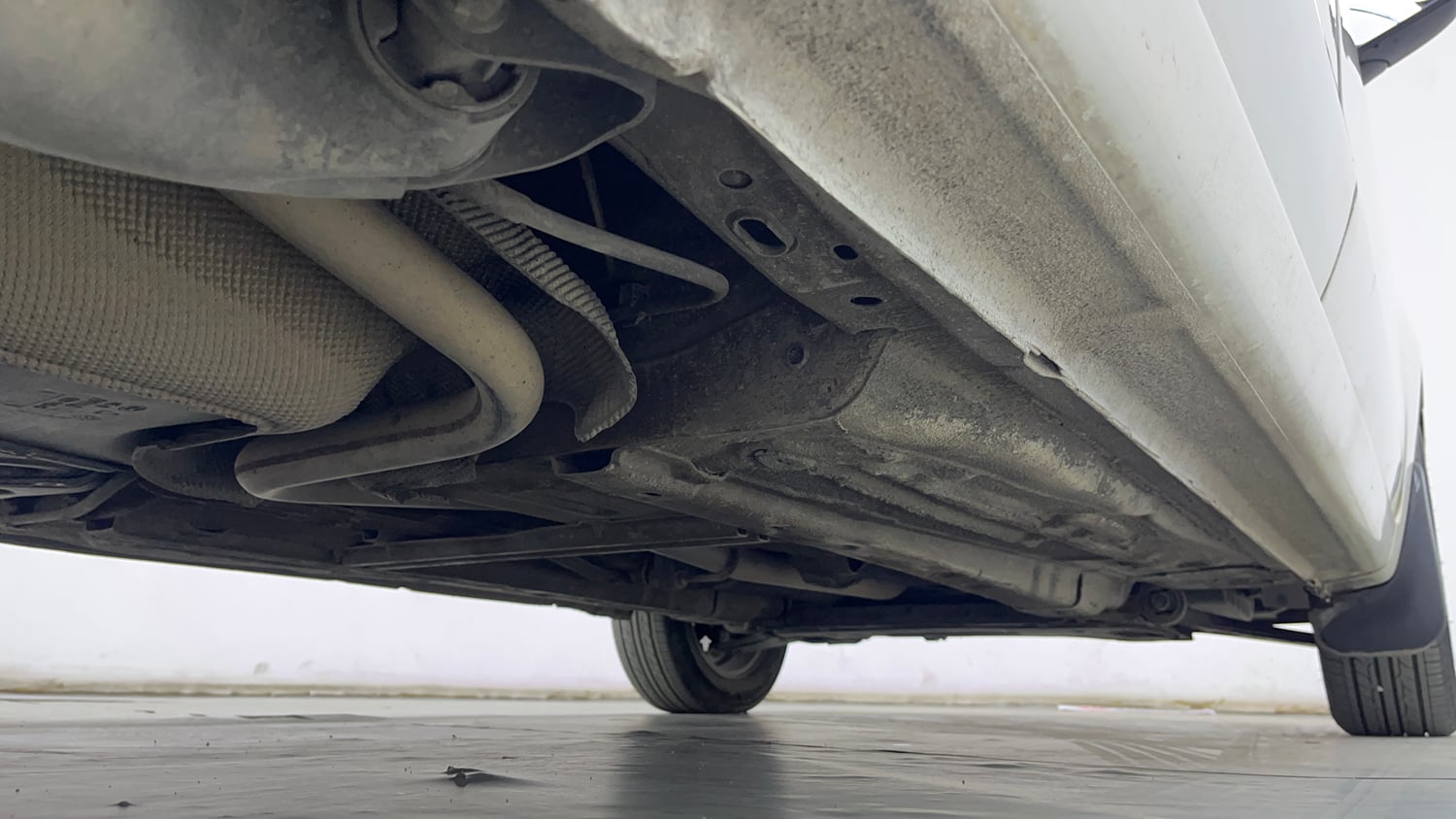 Used 2014 Ford Figo Duratorq Diesel EXI 1.4 Diesel Manual extra REAR RIGHT UNDERBODY VIEW