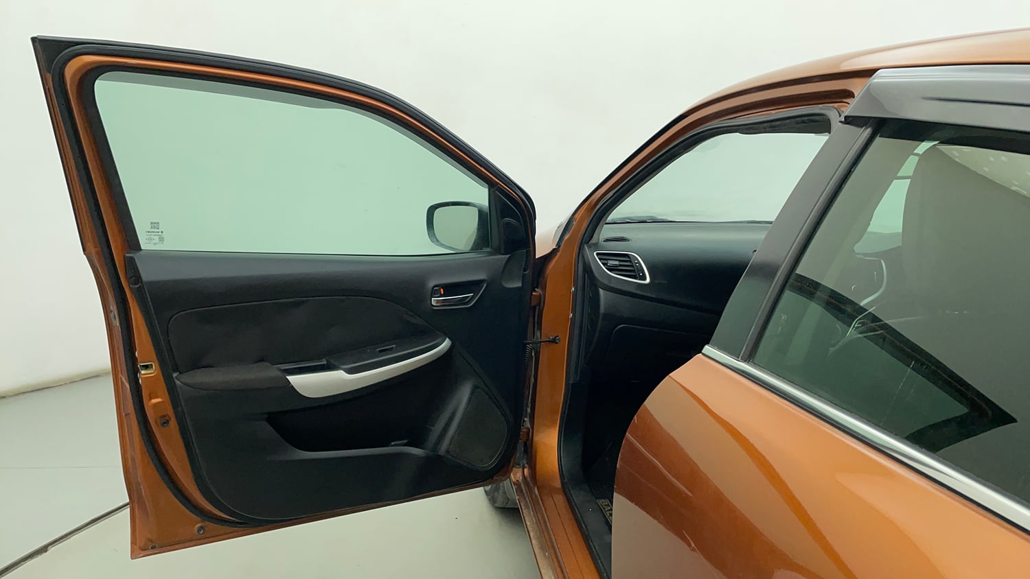 Used 2016 Maruti Suzuki Baleno Zeta 1.2 Petrol Manual interior LEFT FRONT DOOR OPEN VIEW