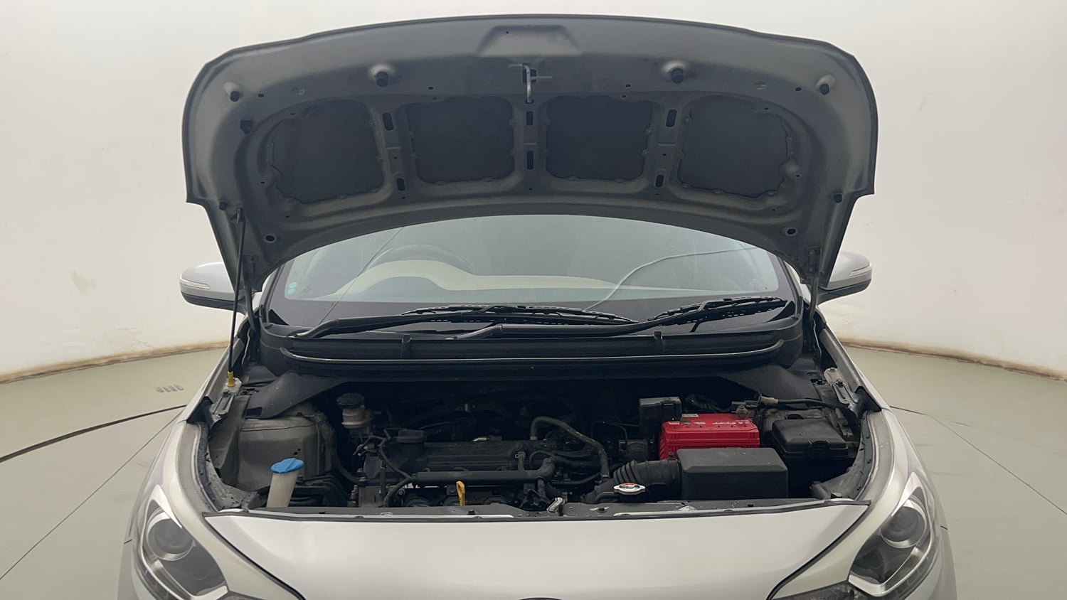 Used 2017 Hyundai Elite i20 Asta 1.2 (O) Petrol Manual engine ENGINE & BONNET OPEN FRONT VIEW