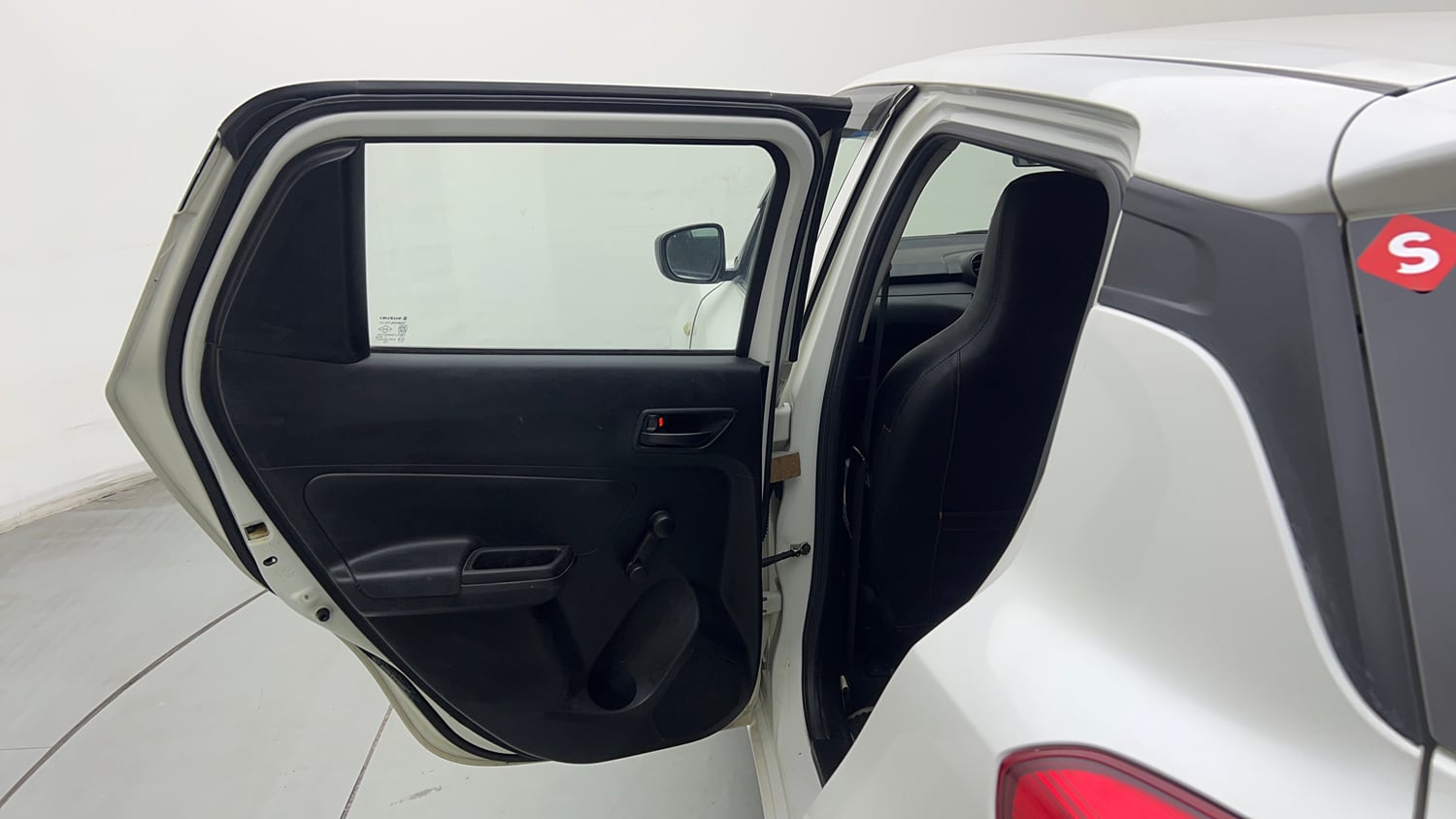Used 2022 Maruti Suzuki Swift LXi Petrol Manual interior LEFT REAR DOOR OPEN VIEW