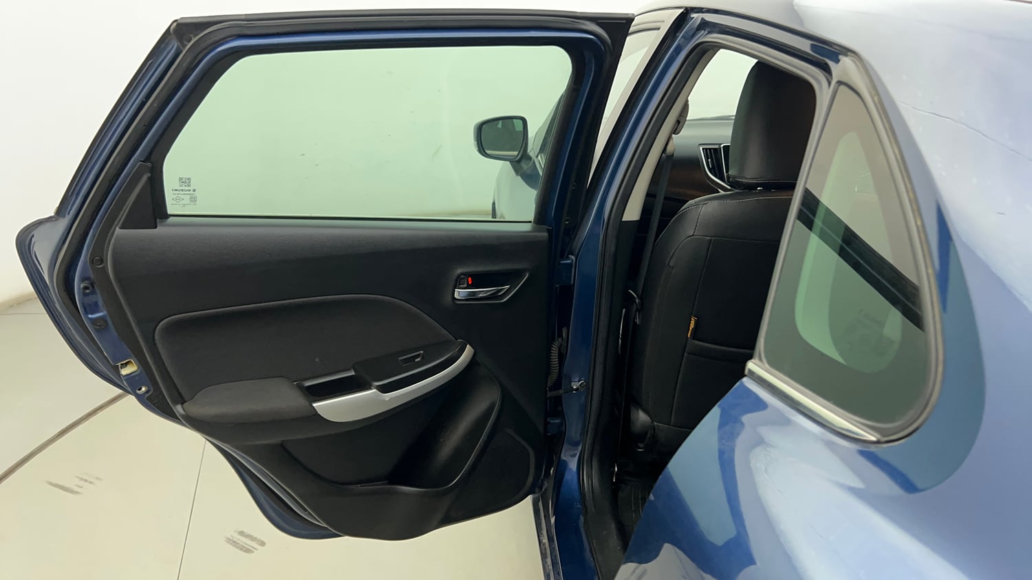 Used 2018 Maruti Suzuki Baleno Alpha 1.2 Petrol Manual interior LEFT REAR DOOR OPEN VIEW