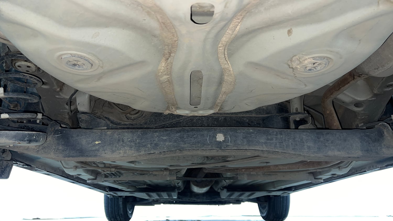 Used 2023 Maruti Suzuki Fronx Delta Plus 1.2L MT Petrol Manual extra REAR UNDERBODY VIEW (TAKEN FROM REAR)