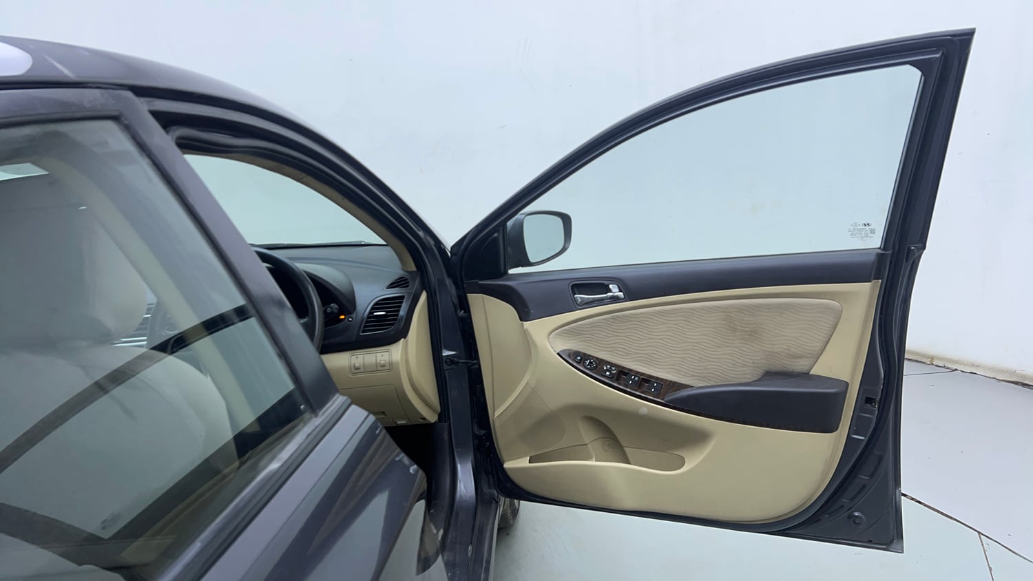 Used 2012 Hyundai Verna Fluidic 1.6 VTVT SX Petrol Manual interior RIGHT FRONT DOOR OPEN VIEW