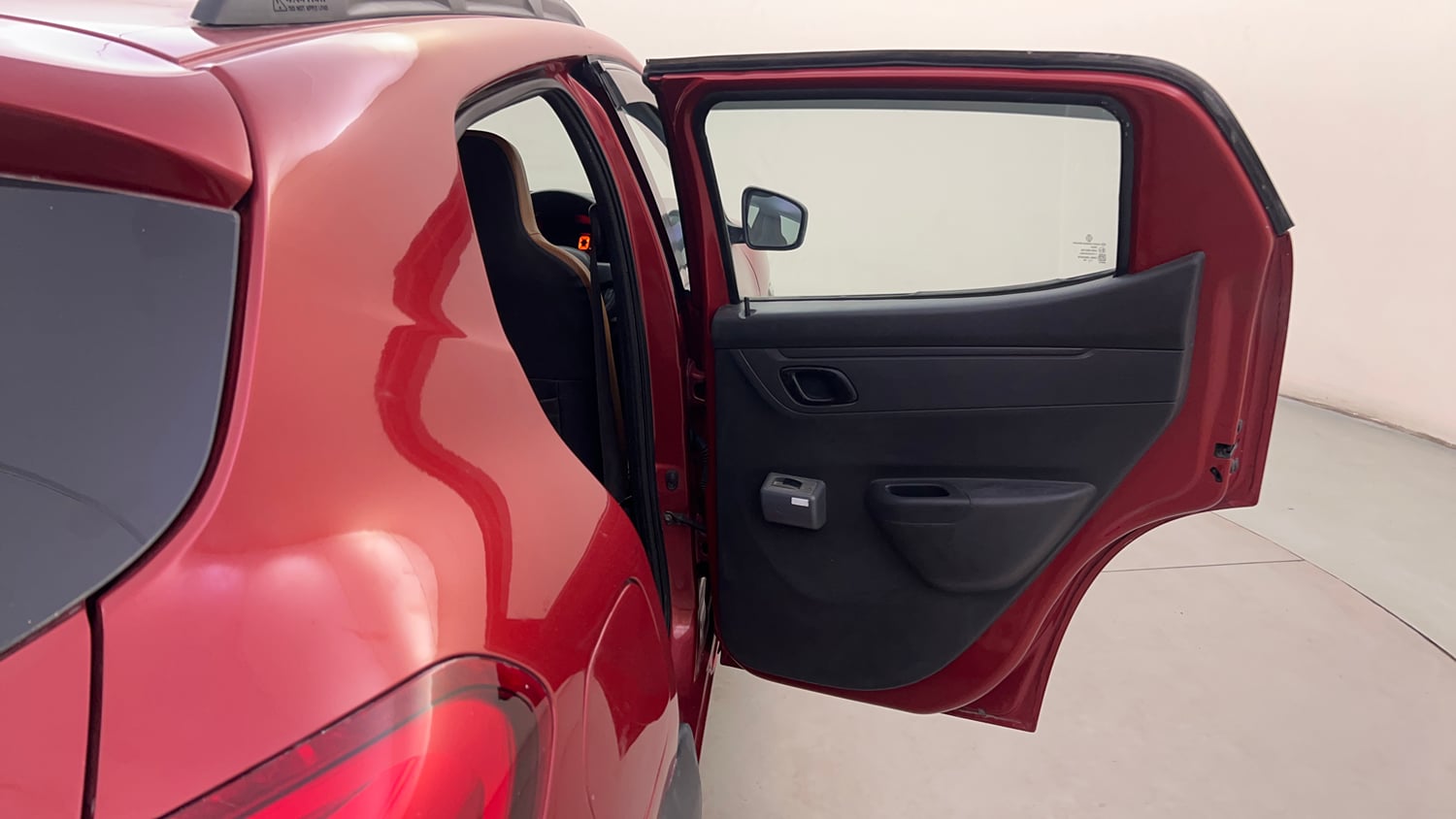Used 2016 Renault Kwid RXT Petrol Manual interior RIGHT REAR DOOR OPEN VIEW