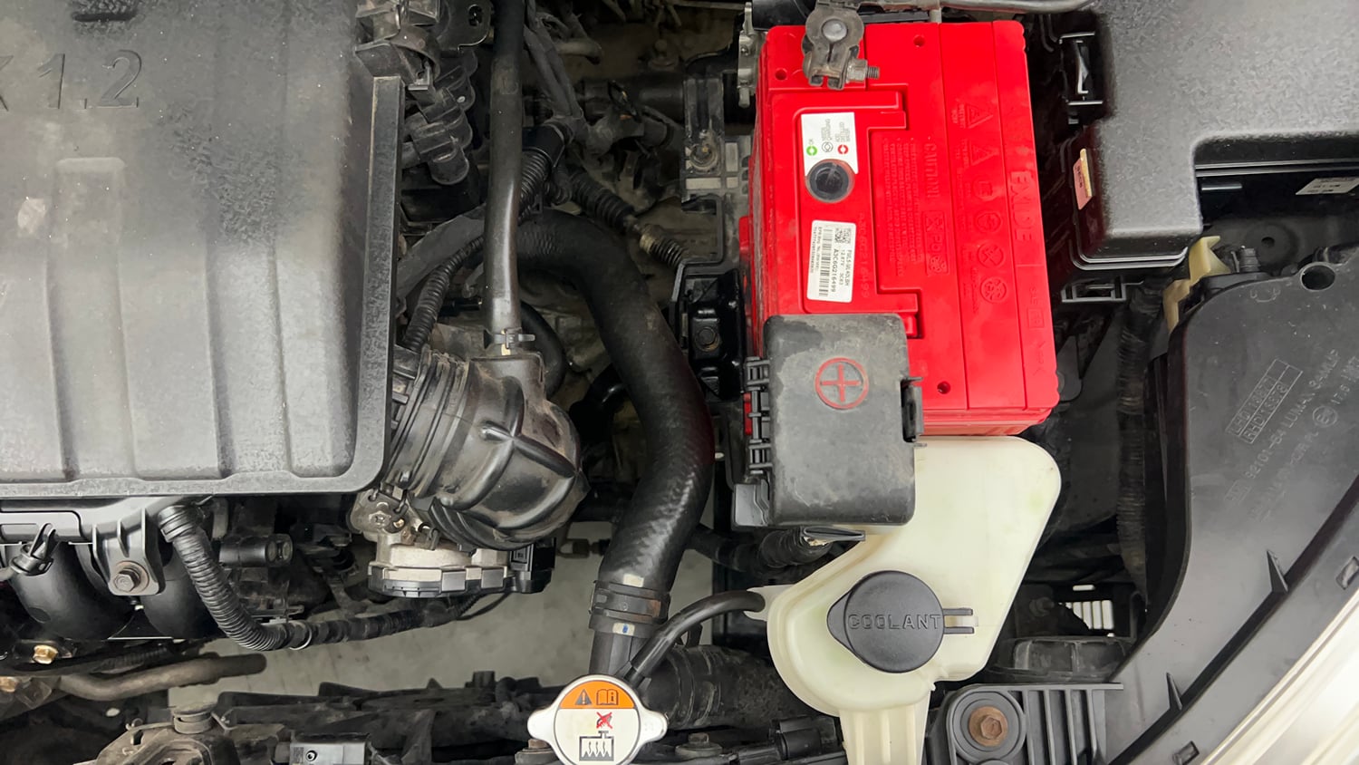 Used 2013 Hyundai Grand i10 Asta 1.2 Kappa VTVT Petrol Manual engine ENGINE LEFT SIDE VIEW