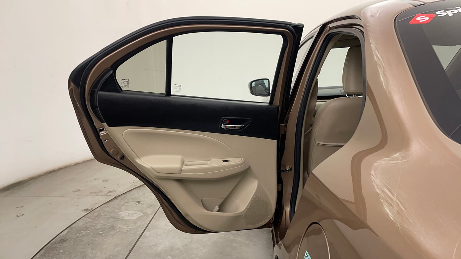 Used 2018 Maruti Suzuki Dzire VXi AMT Petrol Automatic interior LEFT REAR DOOR OPEN VIEW