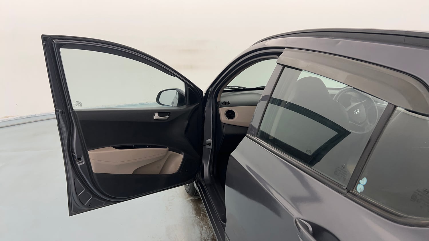 Used 2015 Hyundai Grand i10 Sportz 1.2 Kappa VTVT Petrol Manual interior LEFT FRONT DOOR OPEN VIEW