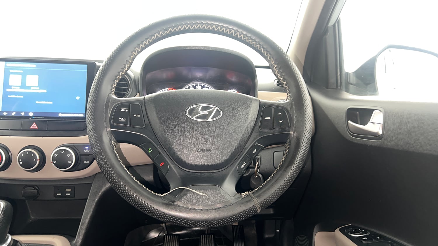 Used 2016 Hyundai Grand i10 Sportz 1.2 Kappa VTVT Petrol Manual interior STEERING VIEW