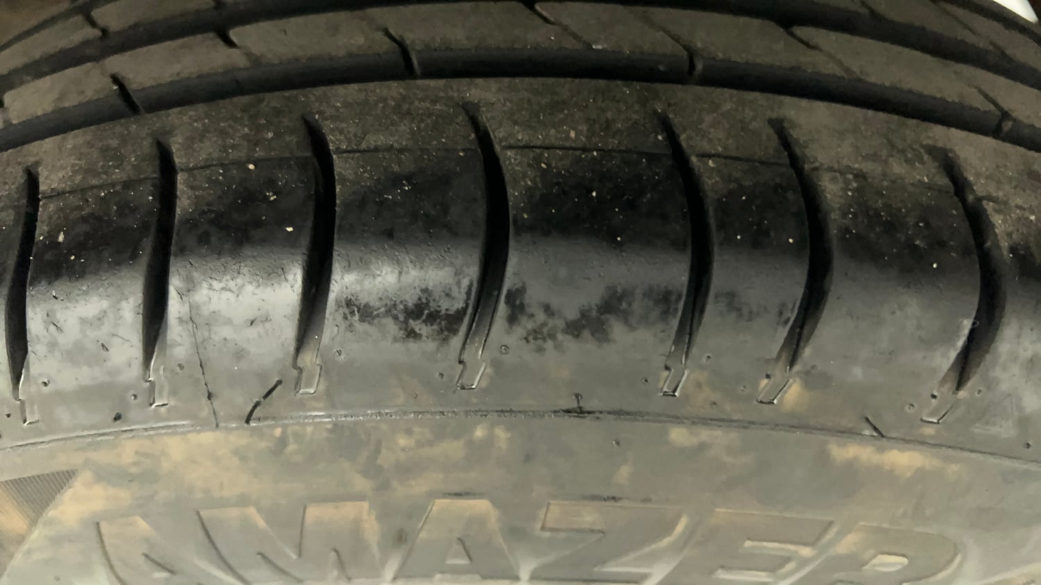 Used 2012 Maruti Suzuki A-Star Vxi Petrol Manual tyres LEFT REAR TYRE TREAD VIEW