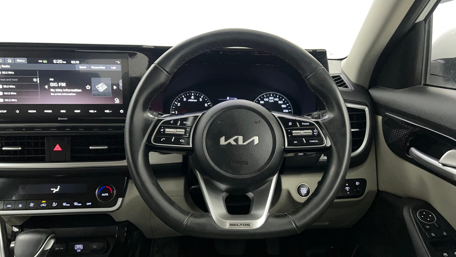 Used 2022 kia Seltos HTX 1.5 IVT Petrol Automatic interior STEERING VIEW