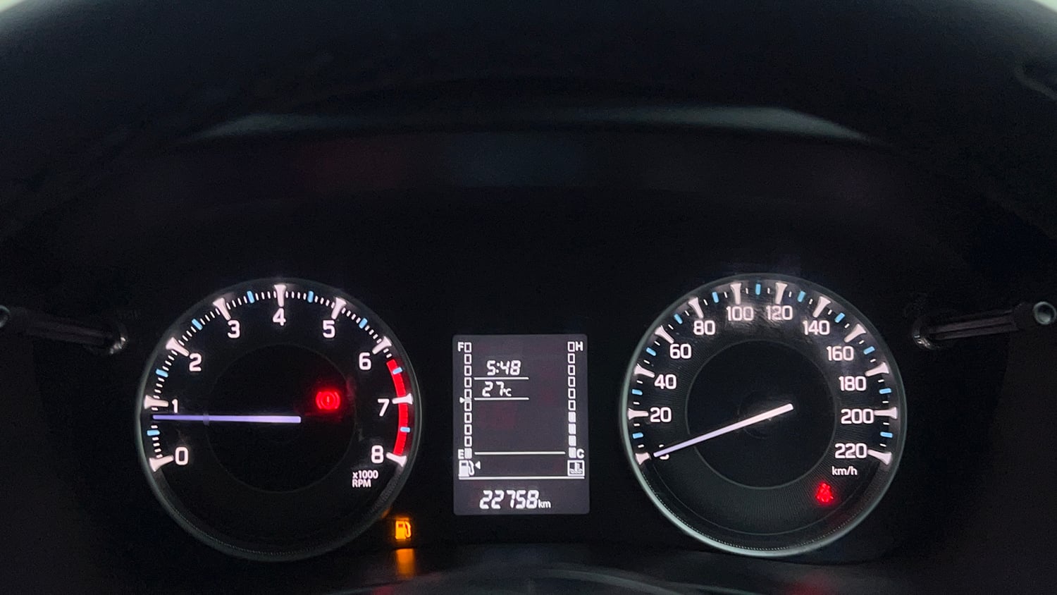 Used 2023 Maruti Suzuki Fronx Delta Plus 1.2L MT Petrol Manual interior CLUSTERMETER VIEW