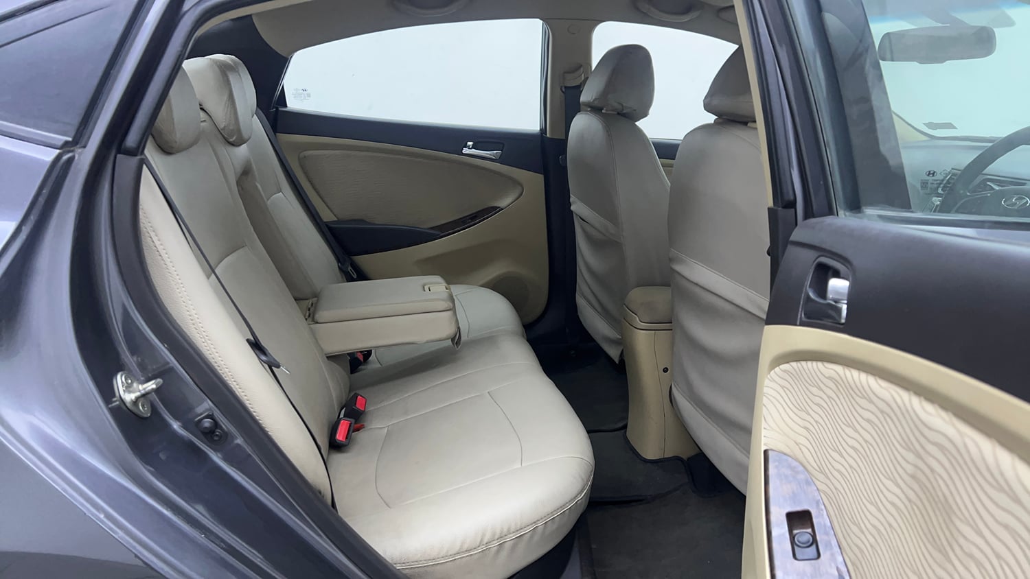Used 2012 Hyundai Verna Fluidic 1.6 VTVT SX Petrol Manual interior RIGHT SIDE REAR DOOR CABIN VIEW
