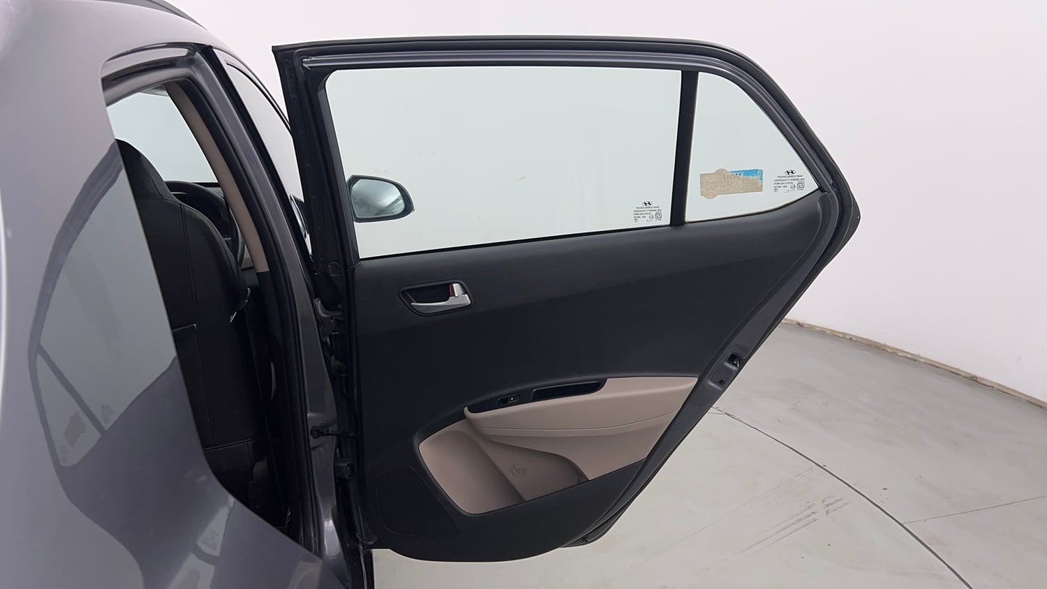 Used 2018 Hyundai Grand i10 Sportz 1.2 Kappa VTVT Petrol Manual interior RIGHT REAR DOOR OPEN VIEW