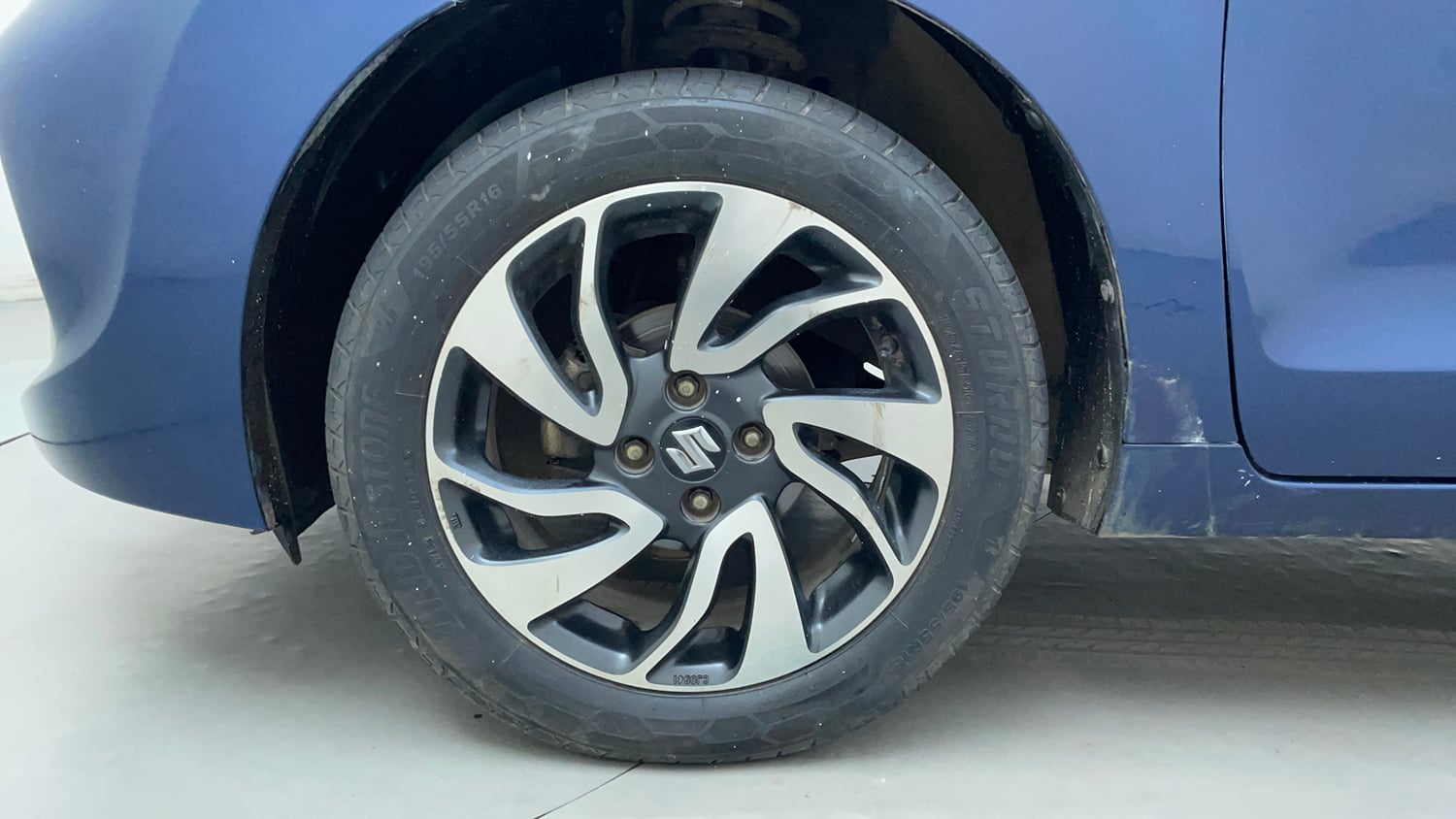 Used 2019 Maruti Suzuki Baleno Alpha Automatic Petrol Automatic tyres LEFT FRONT TYRE RIM VIEW