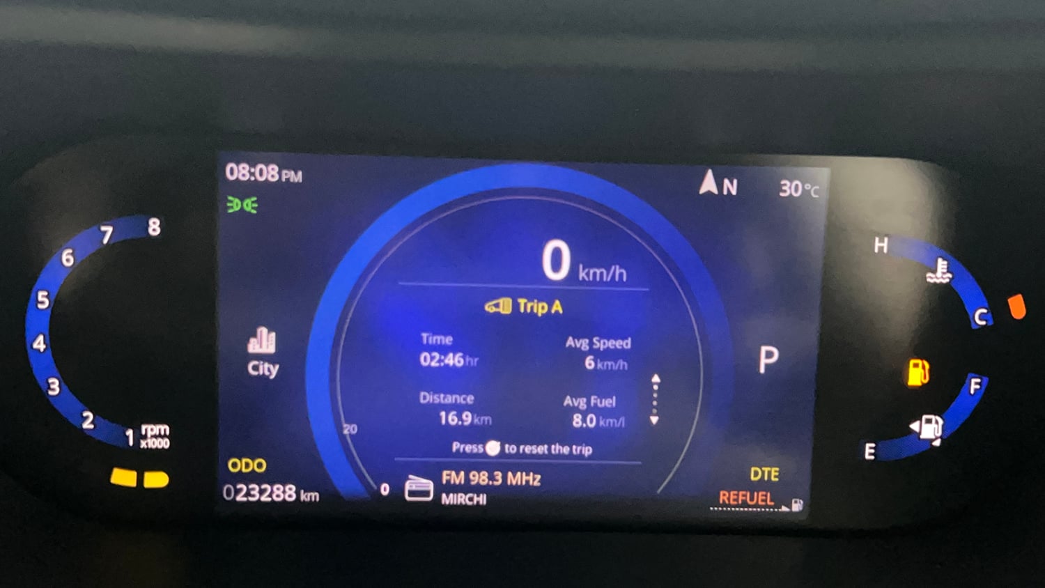 Used 2024 Tata Nexon Creative Plus 1.2 Revotron Petrol 7DCA Petrol Automatic interior CLUSTERMETER VIEW