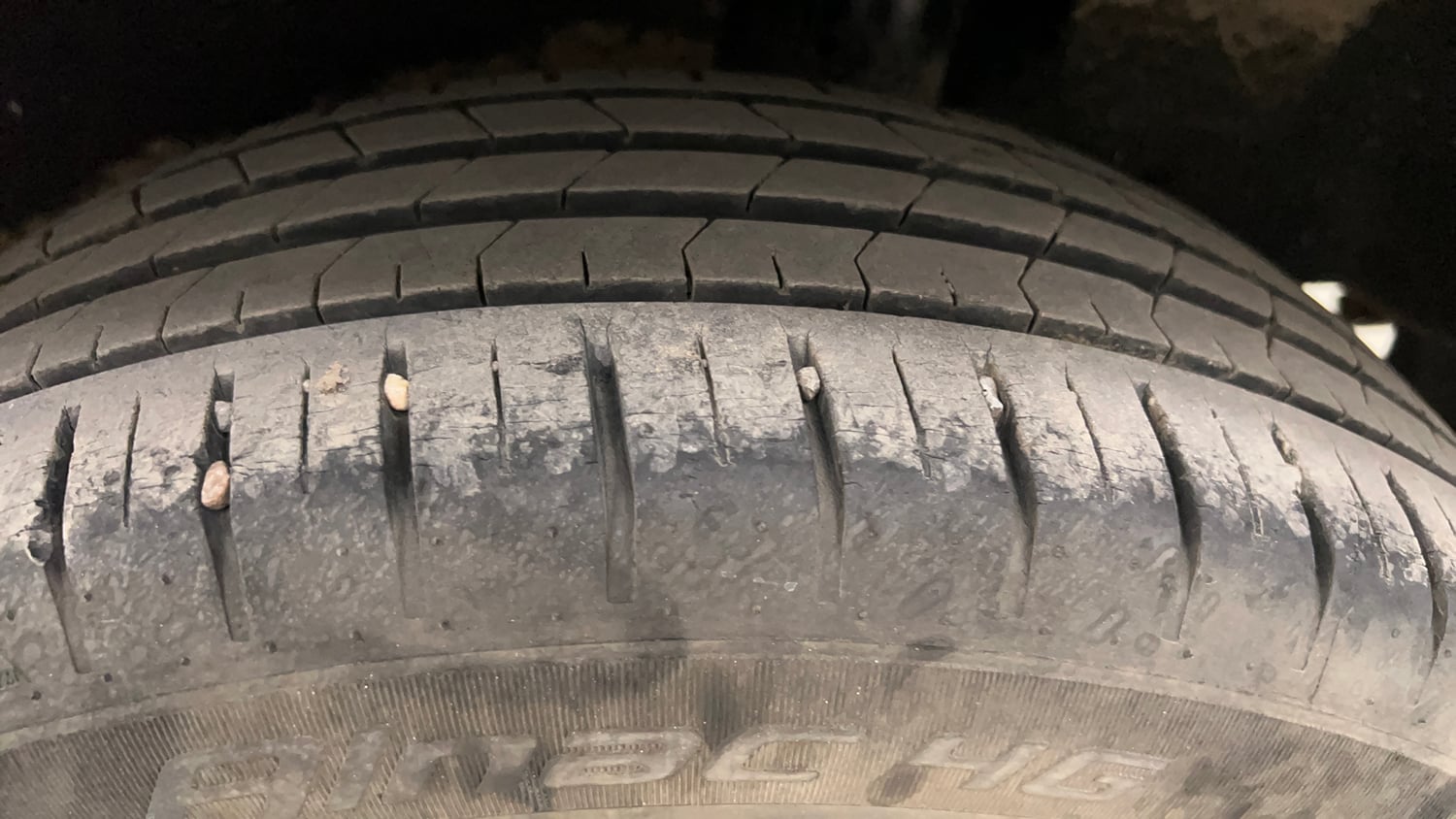 Used 2021 Maruti Suzuki Baleno Zeta Petrol Manual tyres LEFT REAR TYRE TREAD VIEW