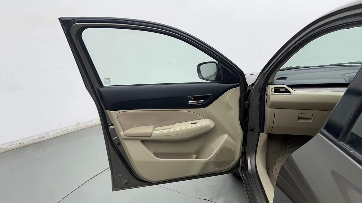 Used 2018 Maruti Suzuki Dzire VDi Diesel Manual interior LEFT FRONT DOOR OPEN VIEW