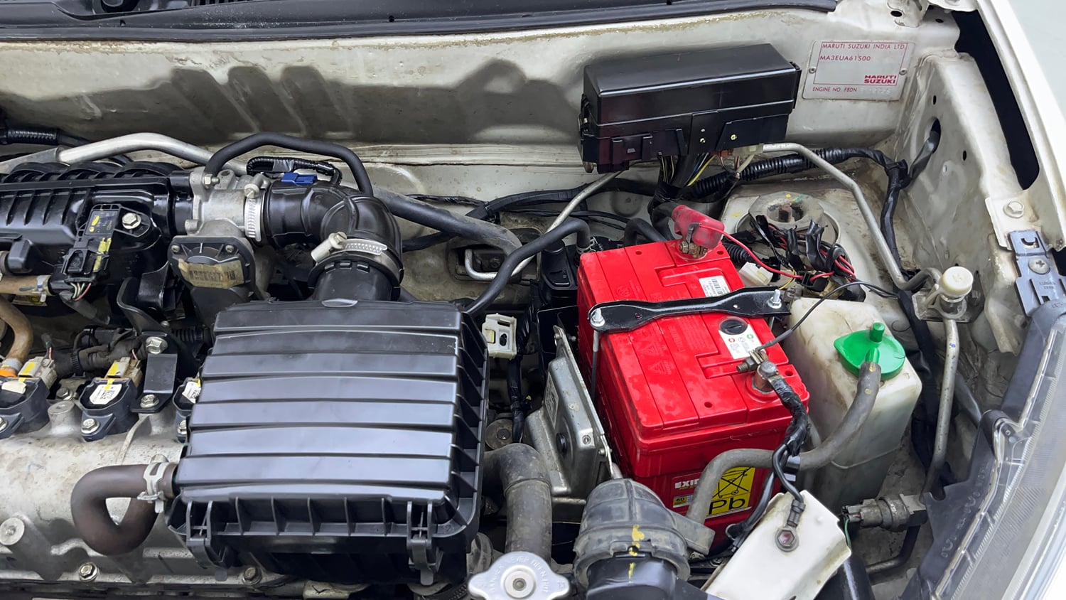Used 2022 Maruti Suzuki Alto 800 LXi (O) Petrol Manual engine ENGINE LEFT SIDE VIEW