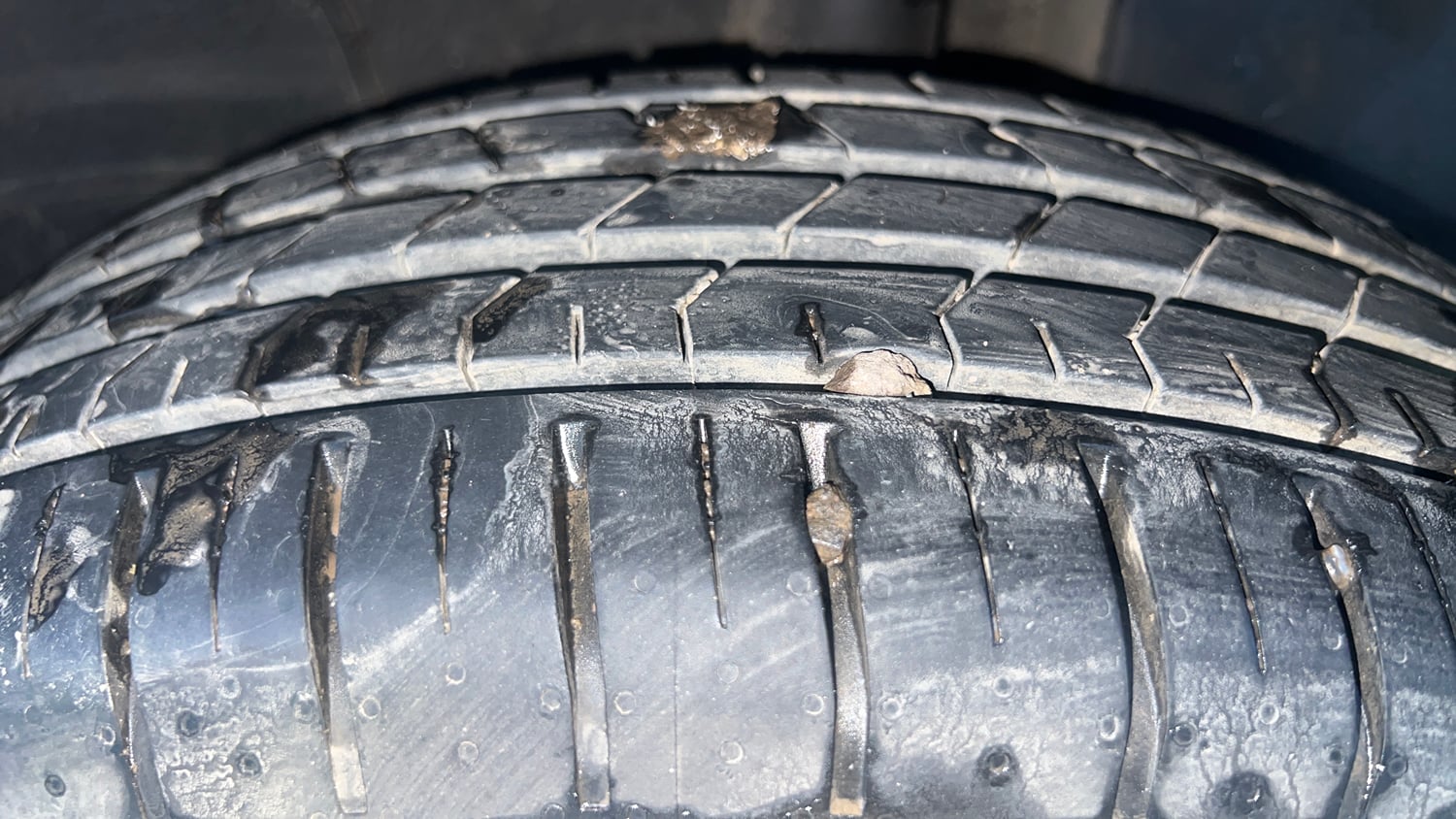 Used 2023 Tata Punch Creative AMT Petrol Automatic tyres LEFT REAR TYRE TREAD VIEW