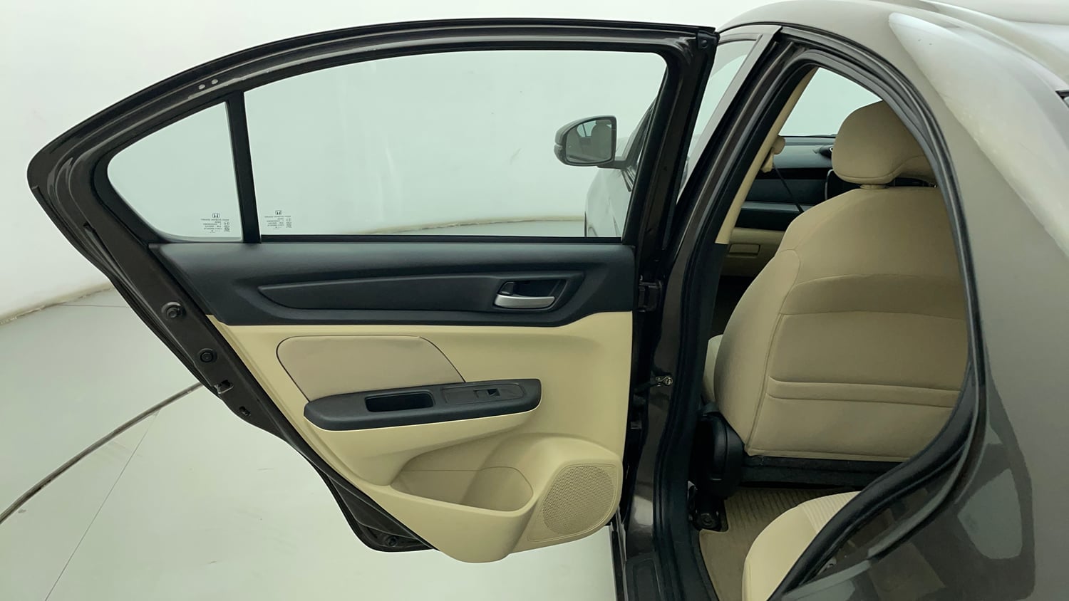 Used 2019 Honda Amaze 1.2 V CVT Petrol Petrol Automatic interior LEFT REAR DOOR OPEN VIEW