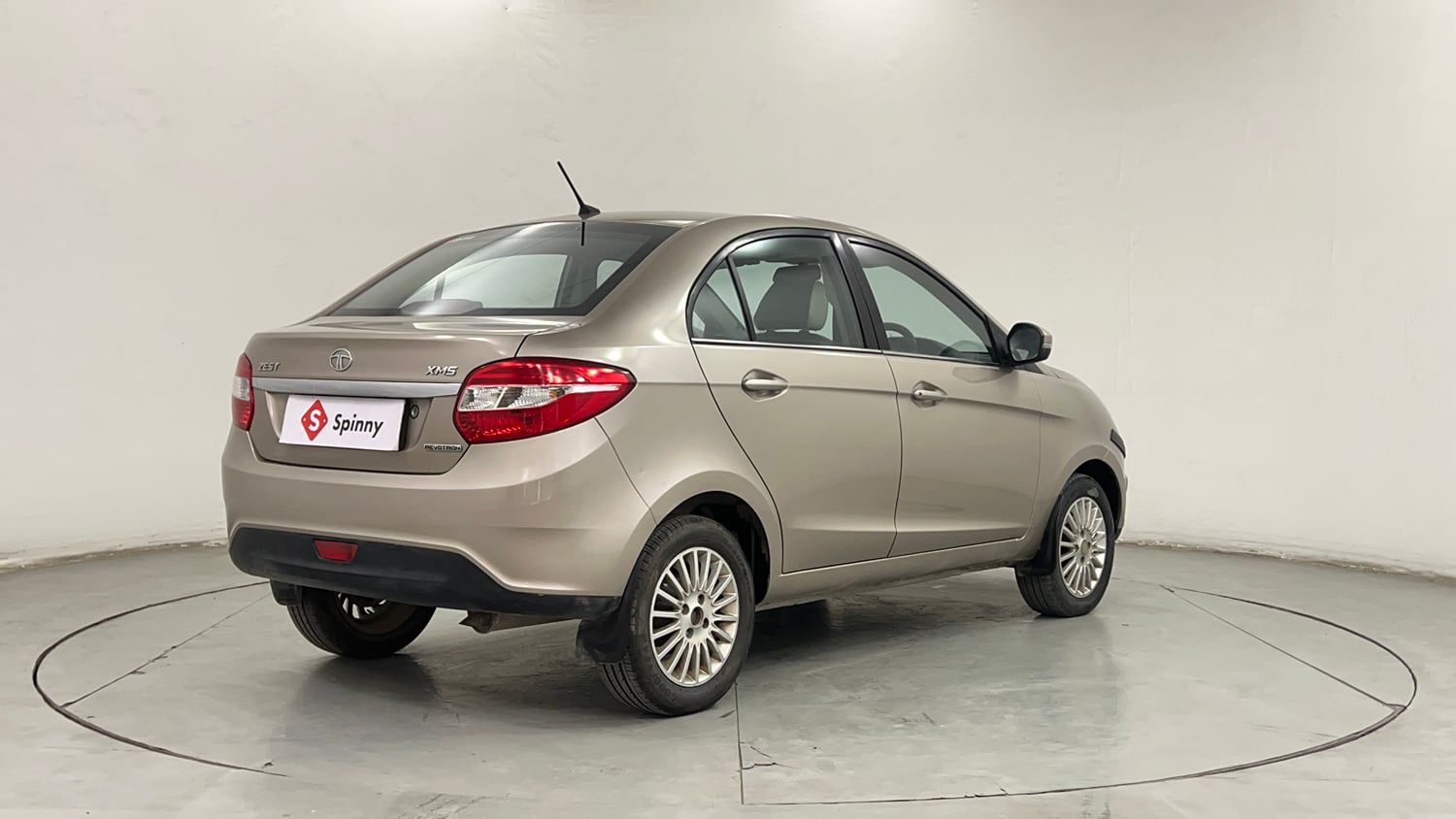 Used 2014 Tata Zest XMS Petrol Petrol Manual exterior RIGHT REAR CORNER VIEW