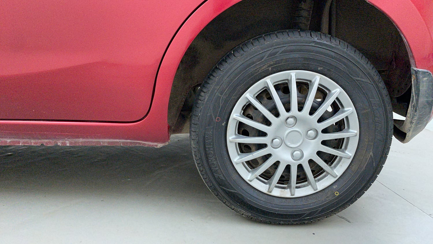 Used 2016 Nissan Micra Active XV Petrol Manual tyres LEFT REAR TYRE RIM VIEW