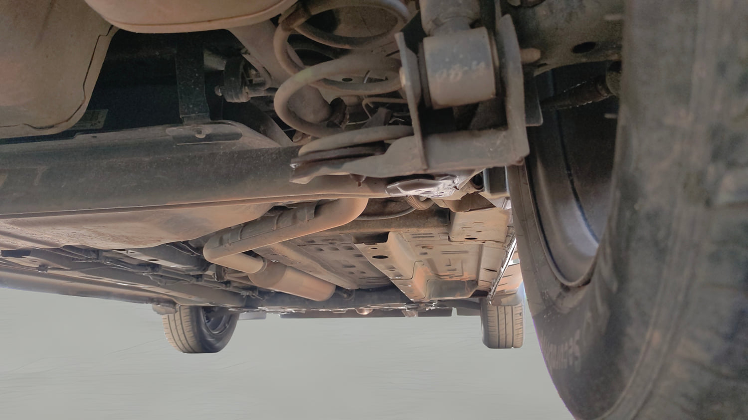 Used 2023 Tata Punch Pure MT Petrol Manual extra REAR RIGHT UNDERBODY VIEW