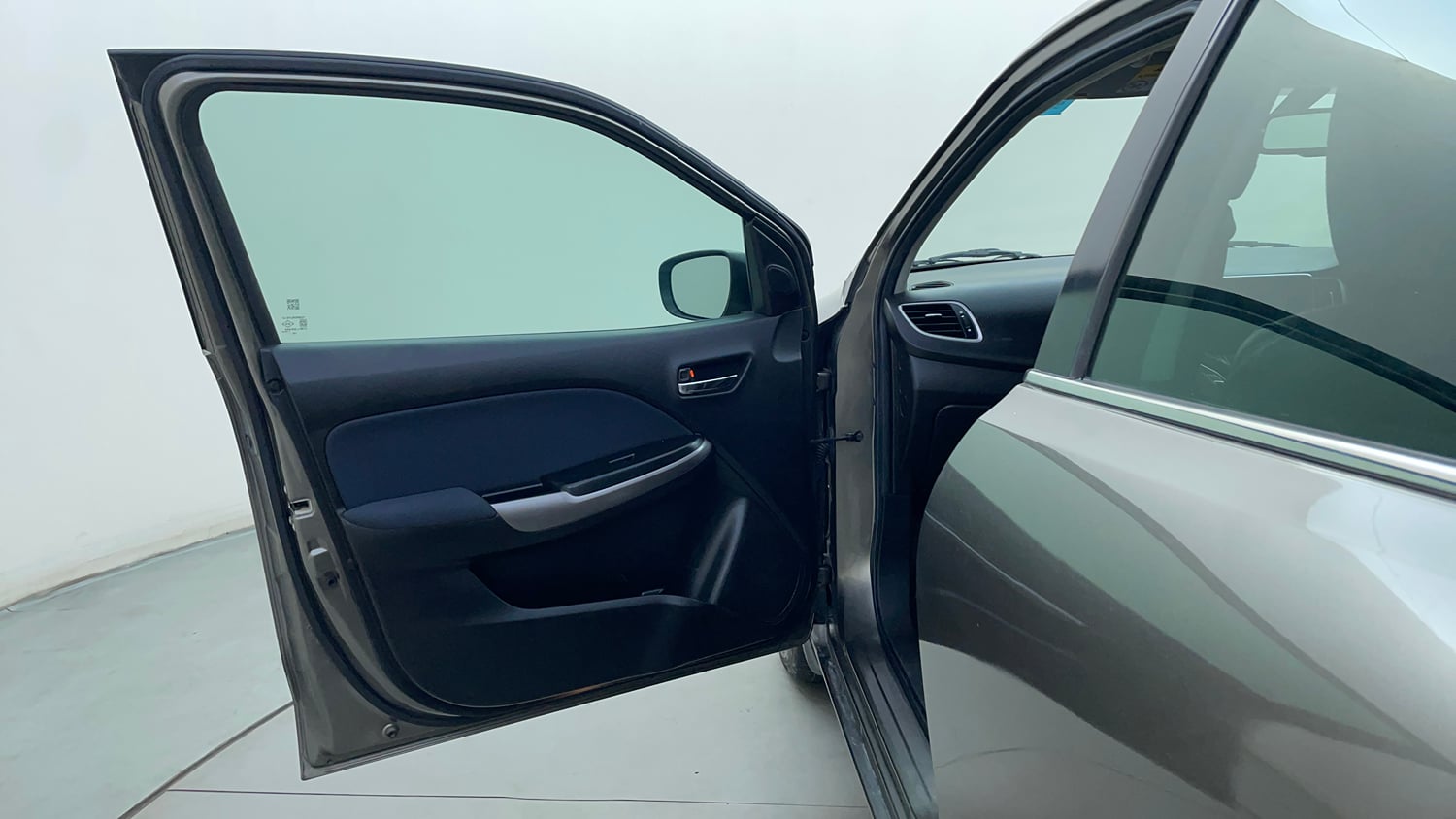 Used 2022 Toyota Glanza V CVT Petrol Automatic interior LEFT FRONT DOOR OPEN VIEW